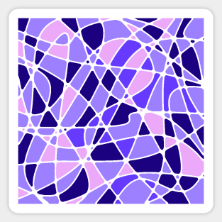 Stained Glass Lavender and Pink Sticker